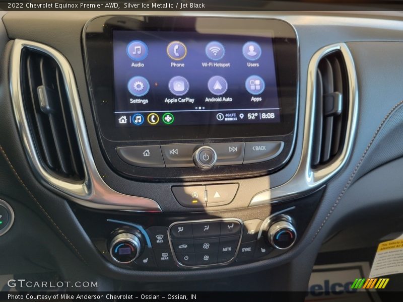 Silver Ice Metallic / Jet Black 2022 Chevrolet Equinox Premier AWD