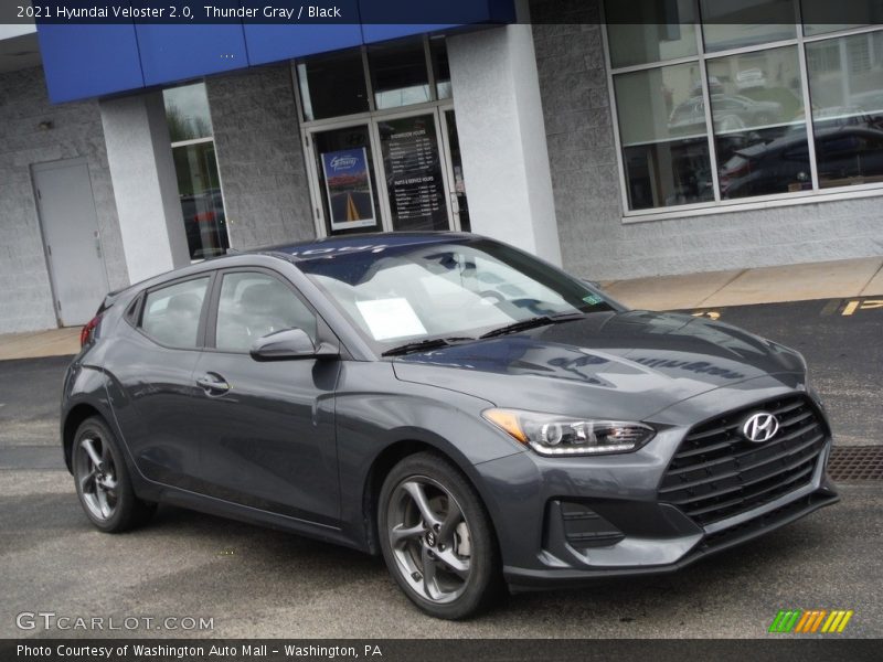 Thunder Gray / Black 2021 Hyundai Veloster 2.0