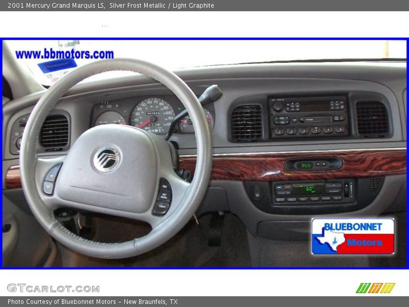 Silver Frost Metallic / Light Graphite 2001 Mercury Grand Marquis LS