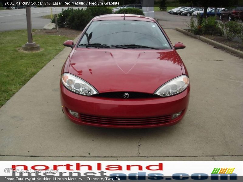 Laser Red Metallic / Medium Graphite 2001 Mercury Cougar V6