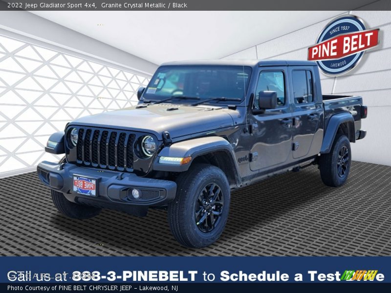 Granite Crystal Metallic / Black 2022 Jeep Gladiator Sport 4x4