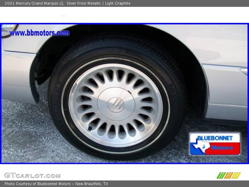 Silver Frost Metallic / Light Graphite 2001 Mercury Grand Marquis LS