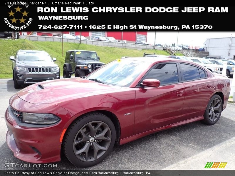 Octane Red Pearl / Black 2018 Dodge Charger R/T