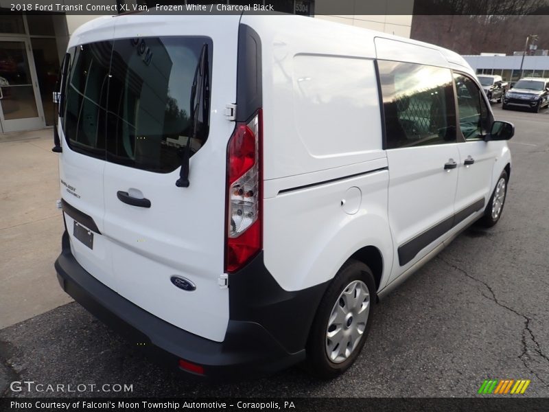 Frozen White / Charcoal Black 2018 Ford Transit Connect XL Van