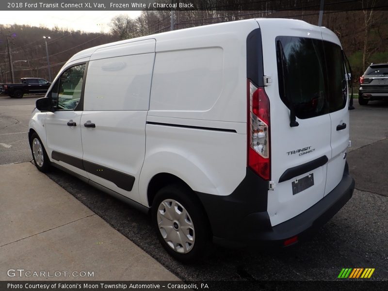 Frozen White / Charcoal Black 2018 Ford Transit Connect XL Van