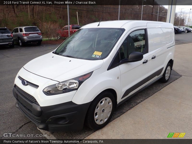 Frozen White / Charcoal Black 2018 Ford Transit Connect XL Van