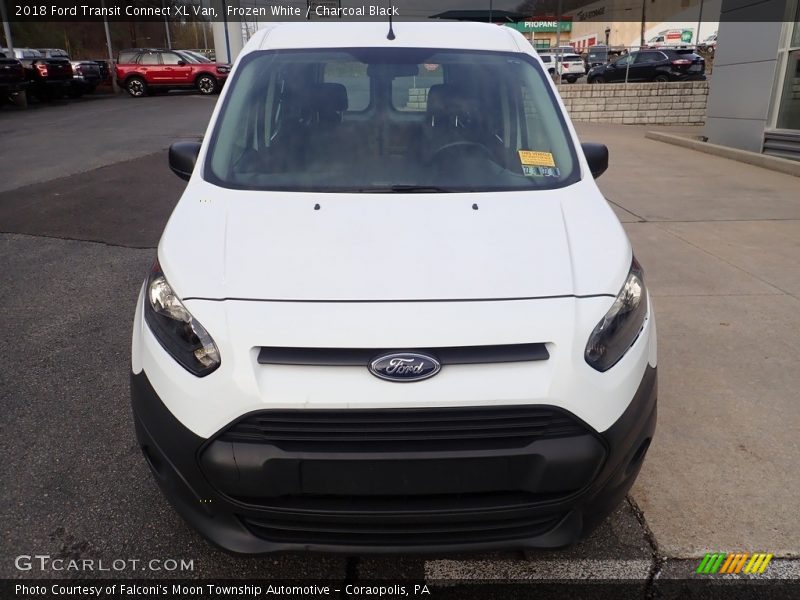 Frozen White / Charcoal Black 2018 Ford Transit Connect XL Van