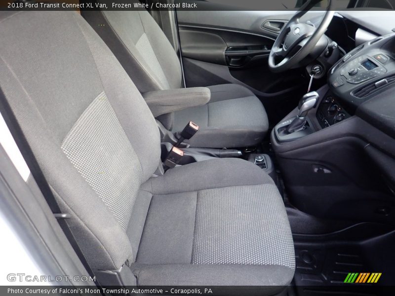 Frozen White / Charcoal Black 2018 Ford Transit Connect XL Van