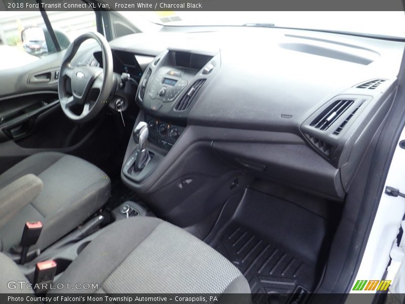 Frozen White / Charcoal Black 2018 Ford Transit Connect XL Van