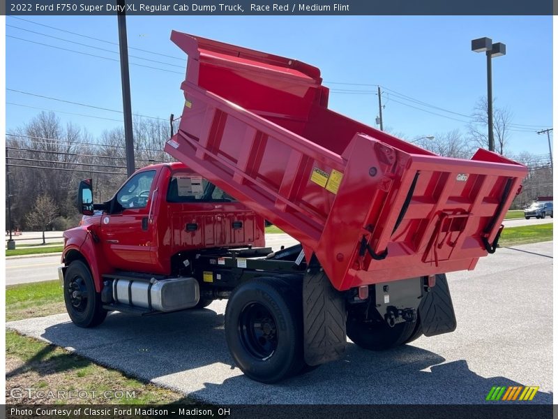 Race Red / Medium Flint 2022 Ford F750 Super Duty XL Regular Cab Dump Truck