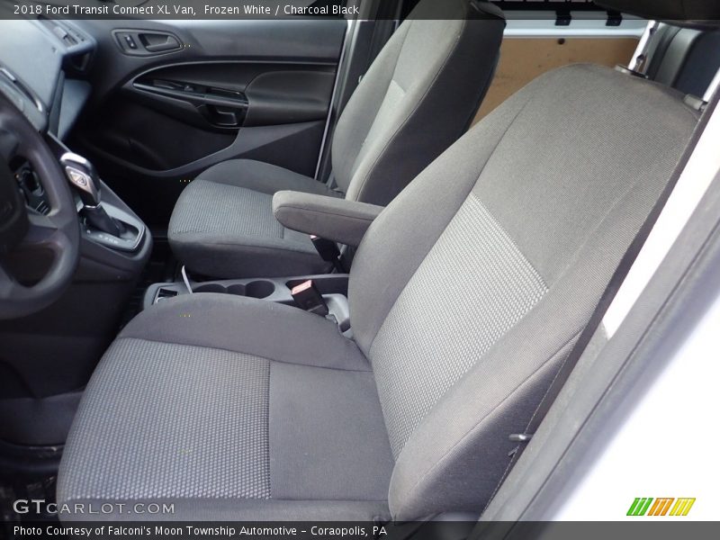 Frozen White / Charcoal Black 2018 Ford Transit Connect XL Van