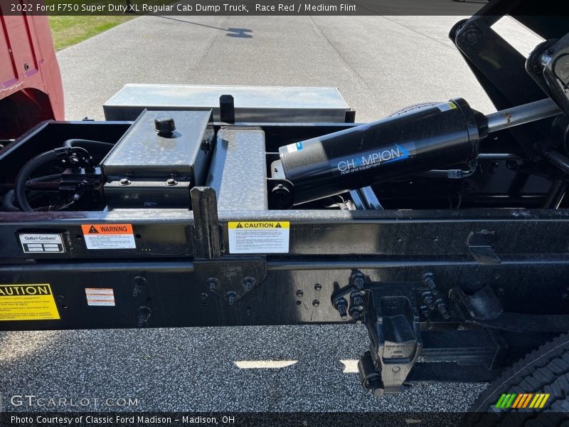 Race Red / Medium Flint 2022 Ford F750 Super Duty XL Regular Cab Dump Truck