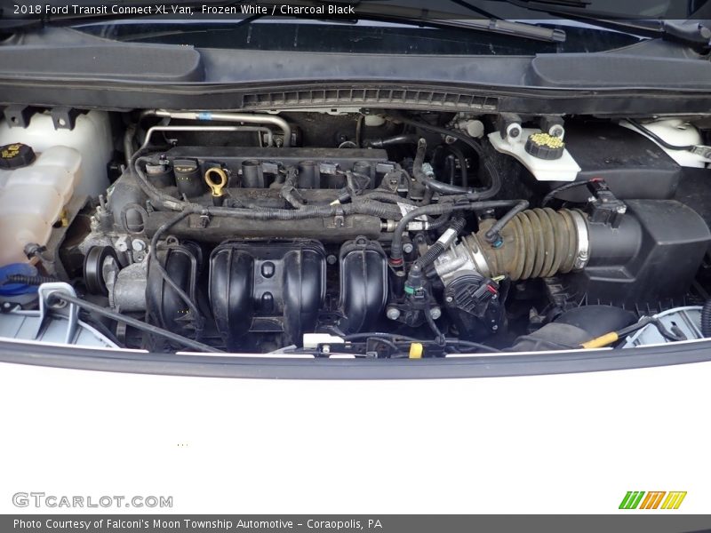 Frozen White / Charcoal Black 2018 Ford Transit Connect XL Van