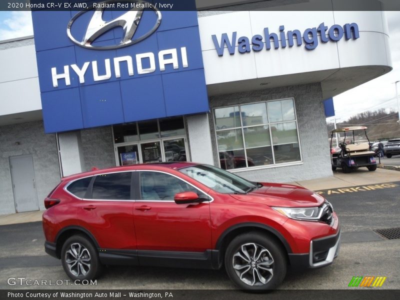 Radiant Red Metallic / Ivory 2020 Honda CR-V EX AWD