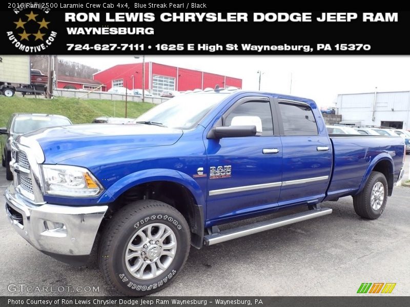 Blue Streak Pearl / Black 2016 Ram 2500 Laramie Crew Cab 4x4