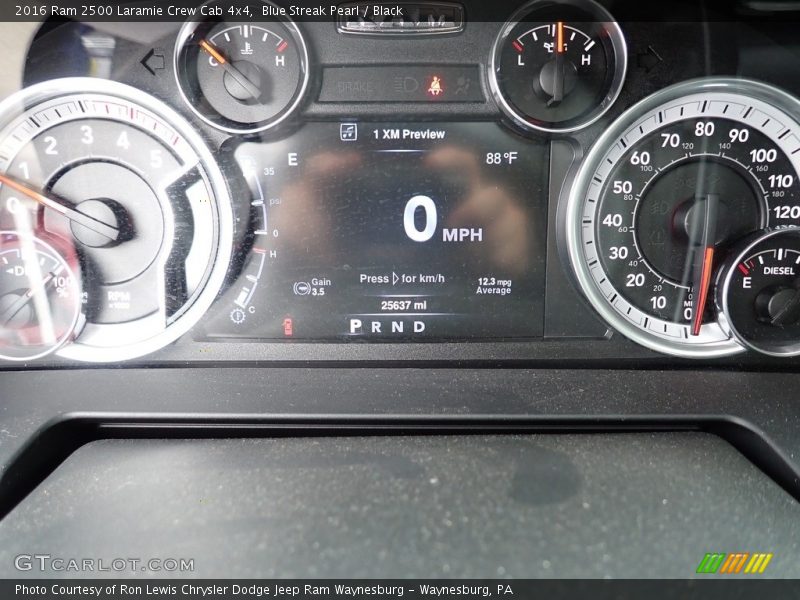  2016 2500 Laramie Crew Cab 4x4 Laramie Crew Cab 4x4 Gauges