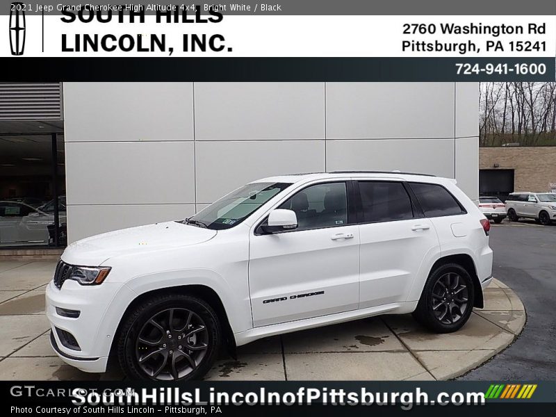 Bright White / Black 2021 Jeep Grand Cherokee High Altitude 4x4