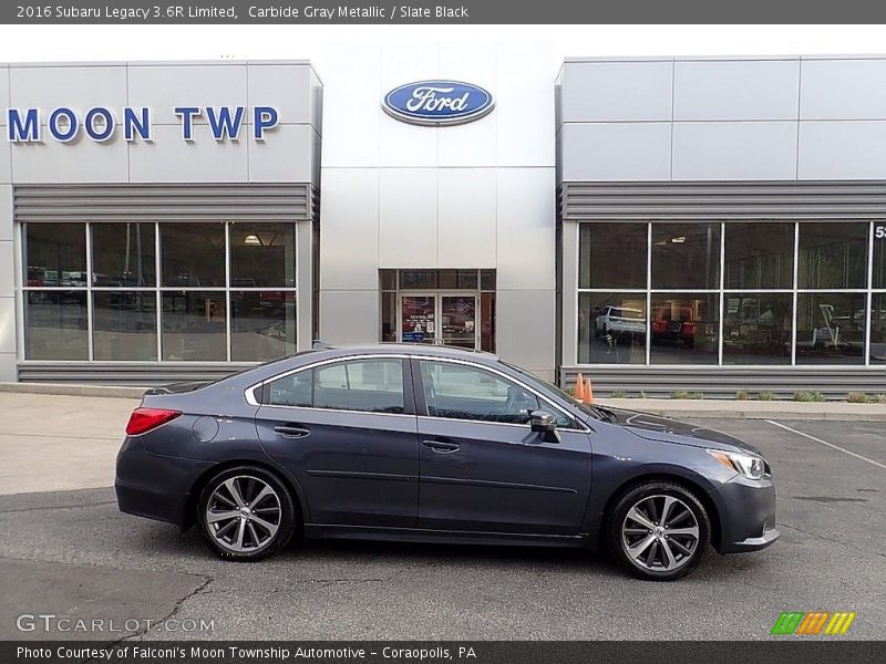 Carbide Gray Metallic / Slate Black 2016 Subaru Legacy 3.6R Limited