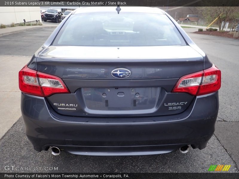 Carbide Gray Metallic / Slate Black 2016 Subaru Legacy 3.6R Limited