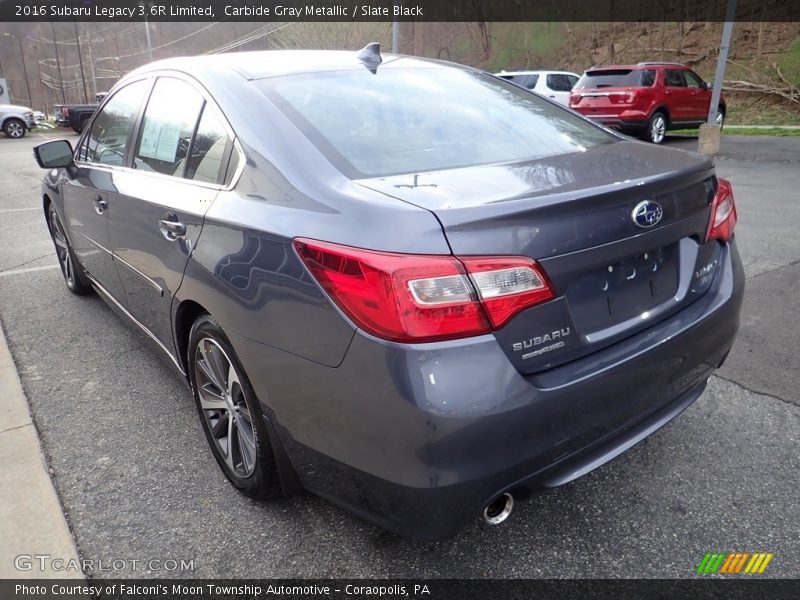 Carbide Gray Metallic / Slate Black 2016 Subaru Legacy 3.6R Limited