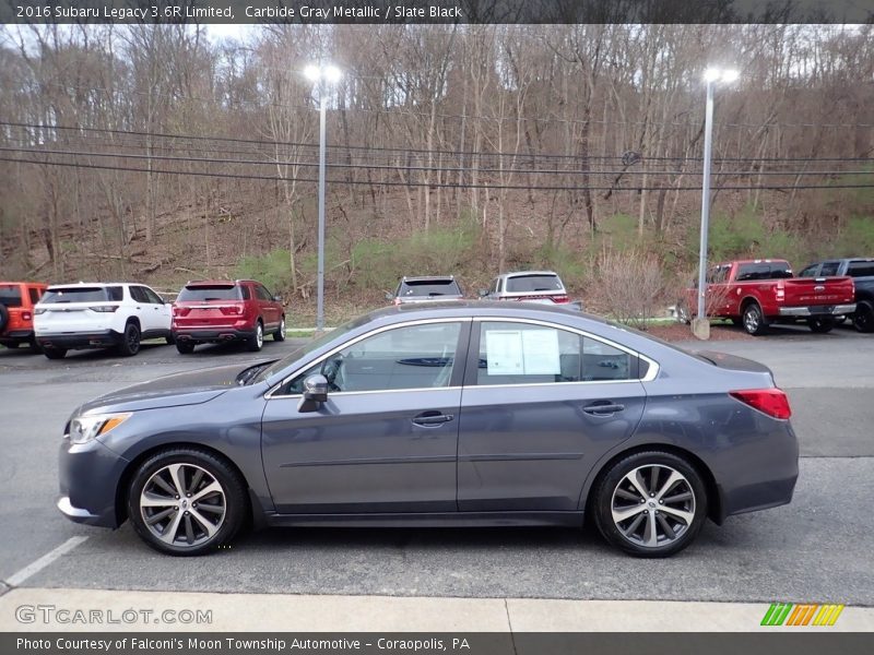 Carbide Gray Metallic / Slate Black 2016 Subaru Legacy 3.6R Limited