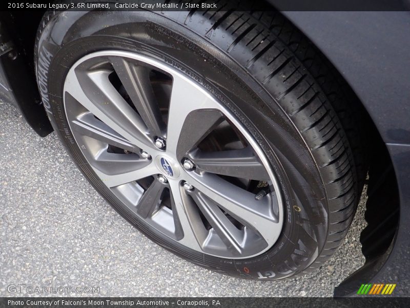 Carbide Gray Metallic / Slate Black 2016 Subaru Legacy 3.6R Limited