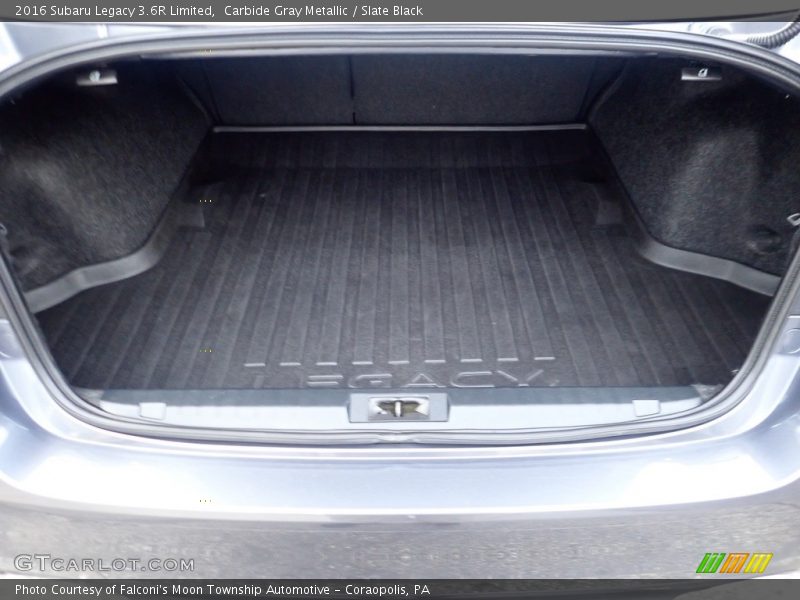 Carbide Gray Metallic / Slate Black 2016 Subaru Legacy 3.6R Limited