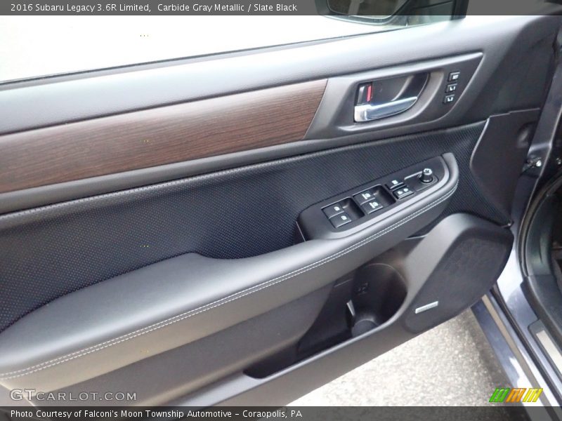 Carbide Gray Metallic / Slate Black 2016 Subaru Legacy 3.6R Limited