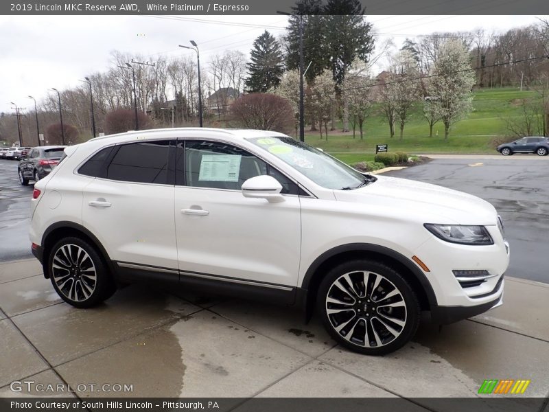 White Platinum / Espresso 2019 Lincoln MKC Reserve AWD