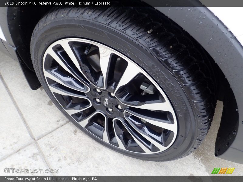White Platinum / Espresso 2019 Lincoln MKC Reserve AWD