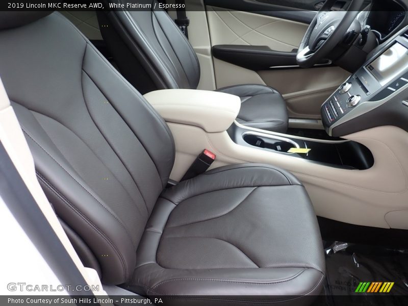 White Platinum / Espresso 2019 Lincoln MKC Reserve AWD