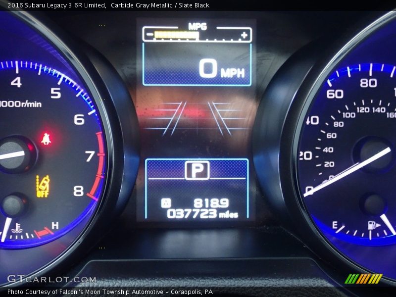 Carbide Gray Metallic / Slate Black 2016 Subaru Legacy 3.6R Limited