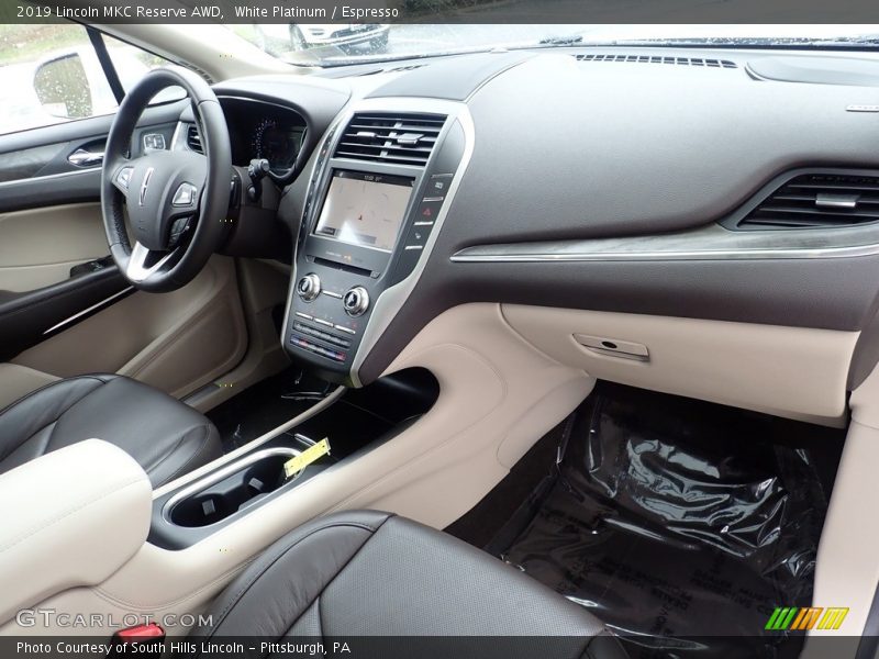 White Platinum / Espresso 2019 Lincoln MKC Reserve AWD