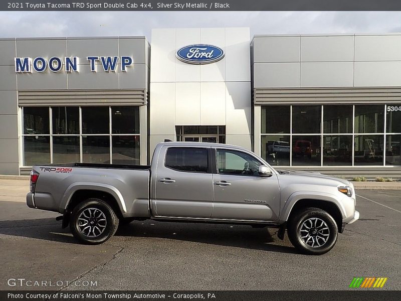Silver Sky Metallic / Black 2021 Toyota Tacoma TRD Sport Double Cab 4x4