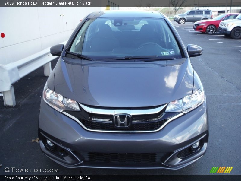 Modern Steel Metallic / Black 2019 Honda Fit EX