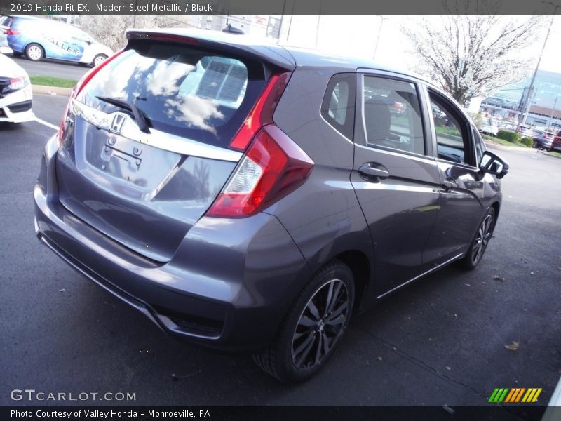 Modern Steel Metallic / Black 2019 Honda Fit EX