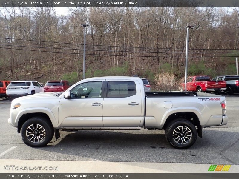 Silver Sky Metallic / Black 2021 Toyota Tacoma TRD Sport Double Cab 4x4