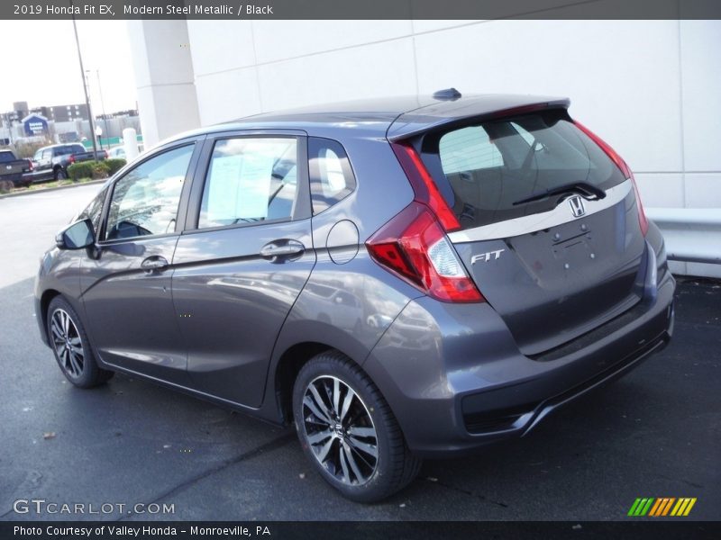 Modern Steel Metallic / Black 2019 Honda Fit EX