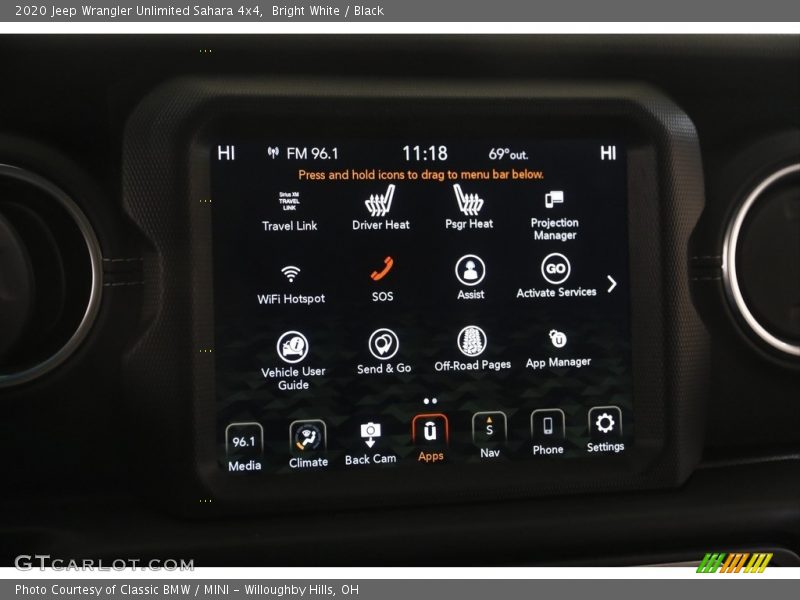 Bright White / Black 2020 Jeep Wrangler Unlimited Sahara 4x4