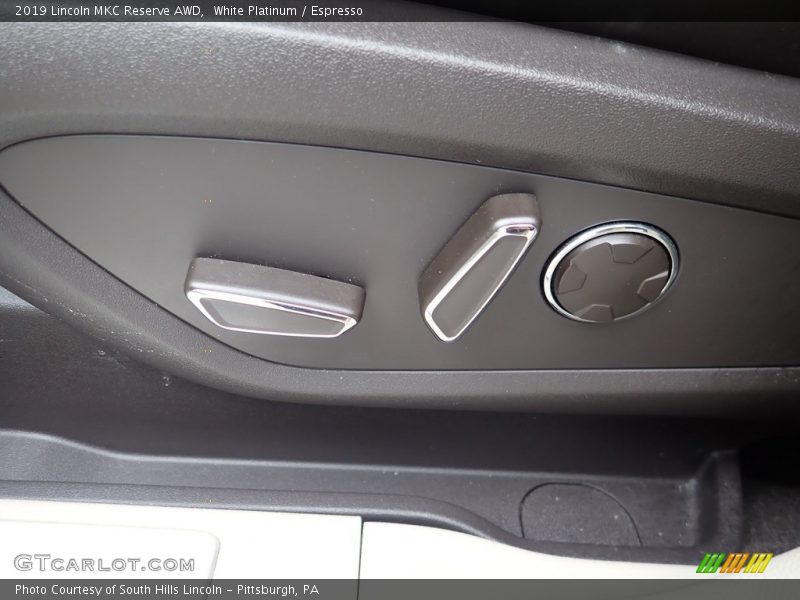 White Platinum / Espresso 2019 Lincoln MKC Reserve AWD