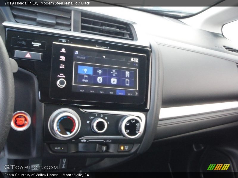 Modern Steel Metallic / Black 2019 Honda Fit EX