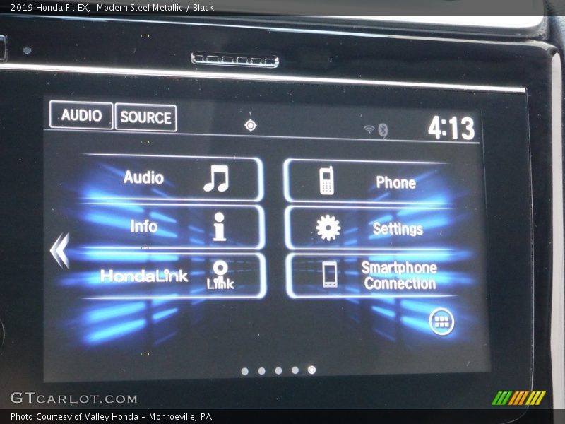Modern Steel Metallic / Black 2019 Honda Fit EX