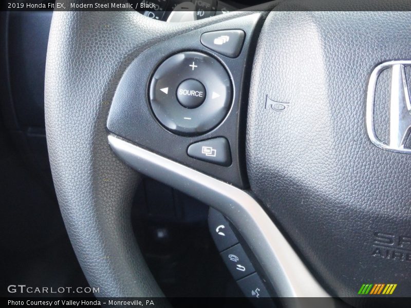Modern Steel Metallic / Black 2019 Honda Fit EX