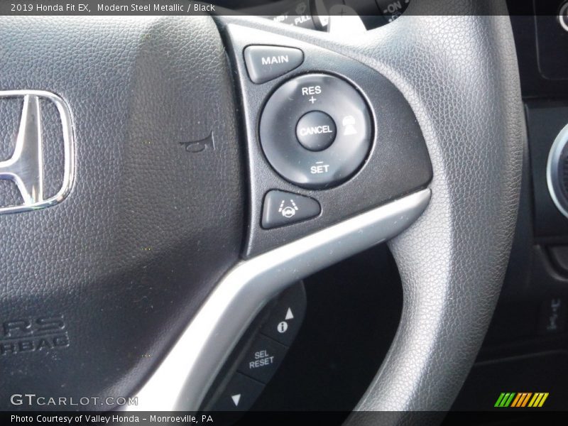 Modern Steel Metallic / Black 2019 Honda Fit EX