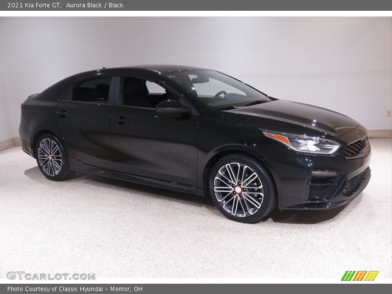 Aurora Black / Black 2021 Kia Forte GT