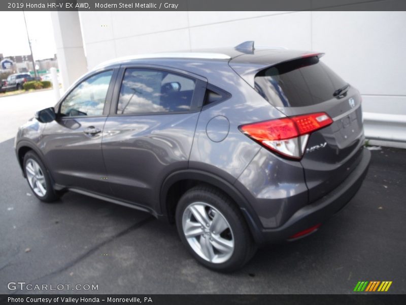 Modern Steel Metallic / Gray 2019 Honda HR-V EX AWD