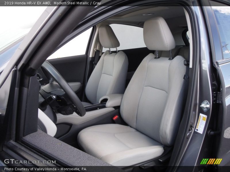 Modern Steel Metallic / Gray 2019 Honda HR-V EX AWD