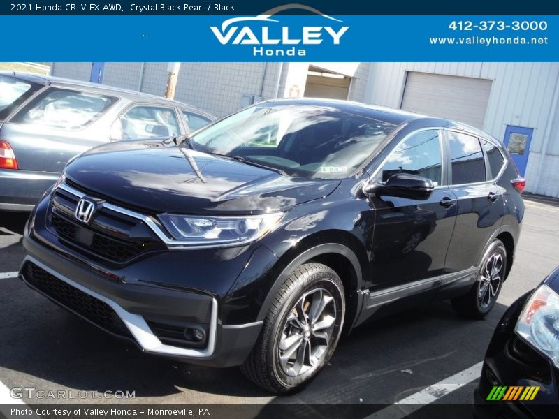 Crystal Black Pearl / Black 2021 Honda CR-V EX AWD