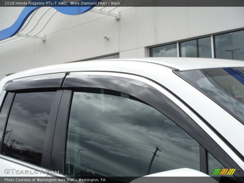 White Diamond Pearl / Black 2018 Honda Ridgeline RTL-T AWD