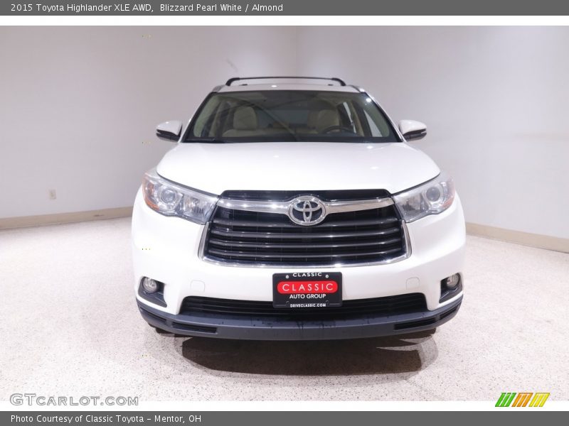 Blizzard Pearl White / Almond 2015 Toyota Highlander XLE AWD